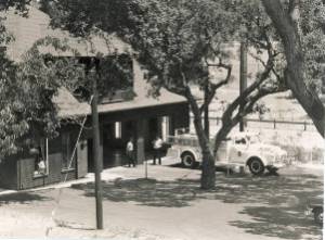 Carriage House, 1963. Former fire station for Los Altos County Fire Protection District.  Current FHDA Archive.